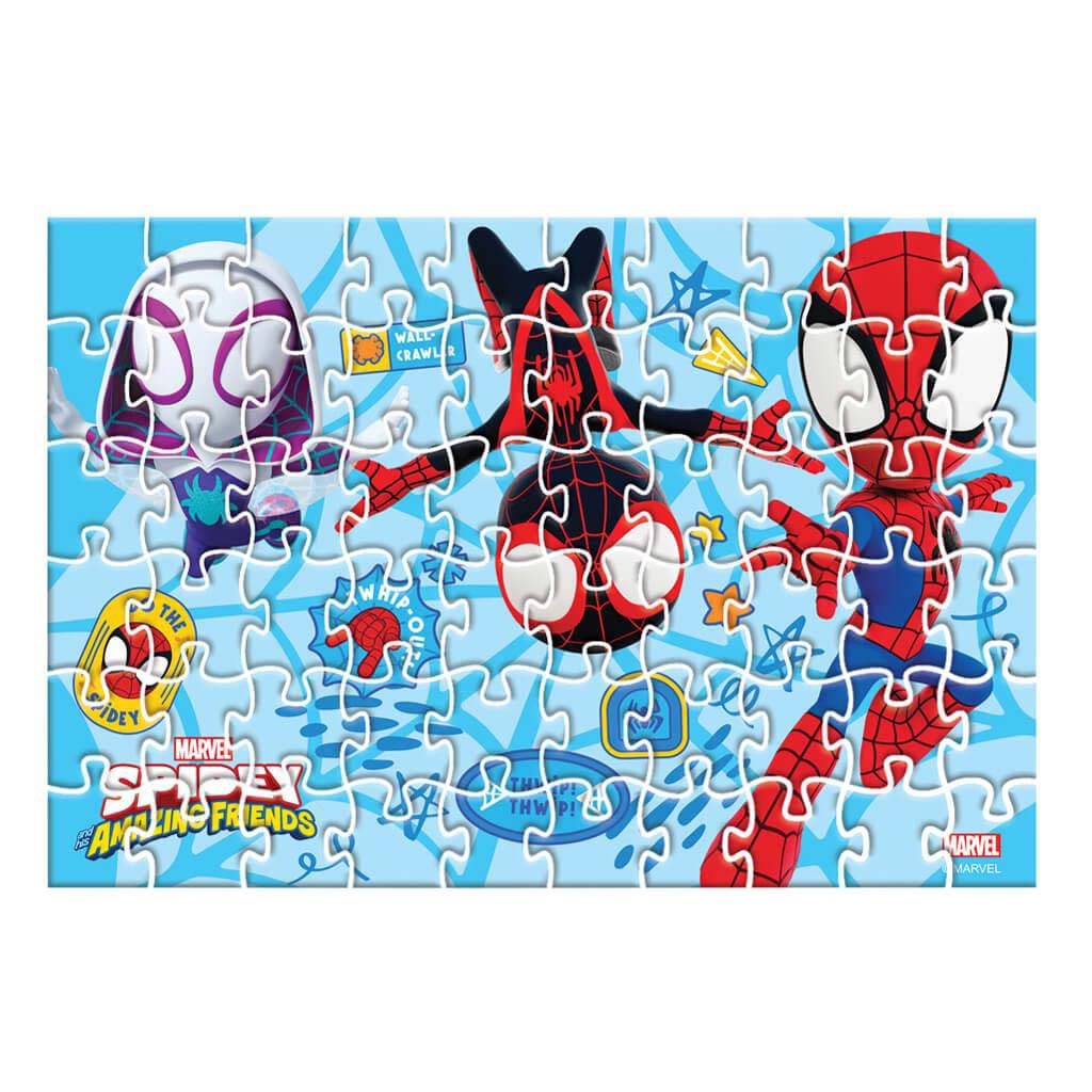 imagen de Luna: Spidey 2 en 1 60 piezas rompecabezas y figura de Póki 2