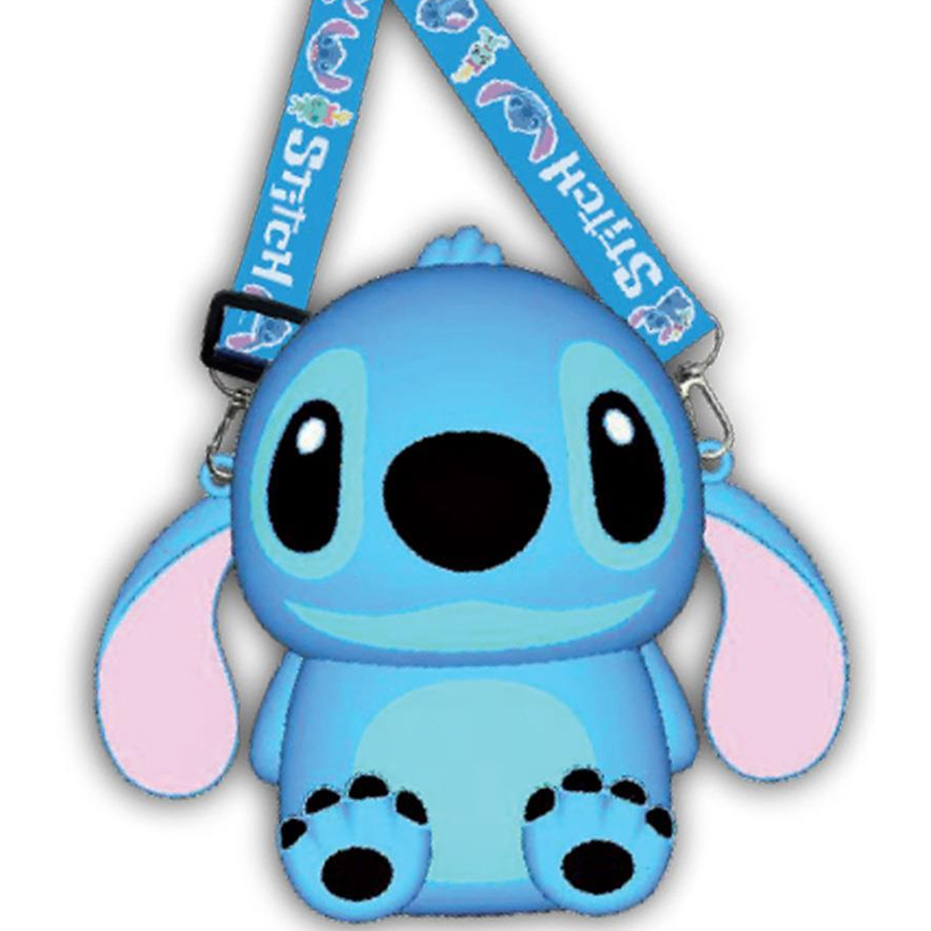 imagen de Luna: Stitch figura 3D monedero con correa 1