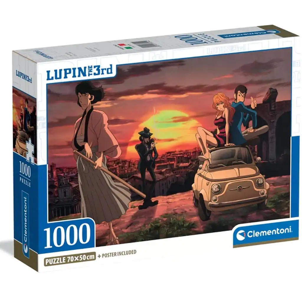 imagen de Lupin the 3rd - Puzzle de 1000 piezas - Trabajo Italiano - Clementoni 1