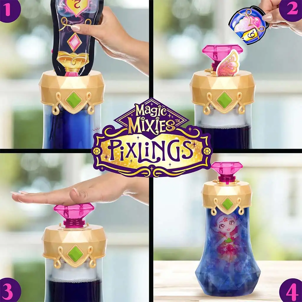 imagen de Magic Mixies: Pixlings Faye muñeca con pelo peinable 5