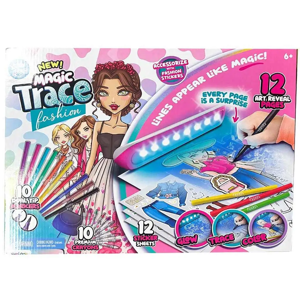 imagen de Magic Trace estudio: Dibujo Brillante - set de juego creativo de moda 3