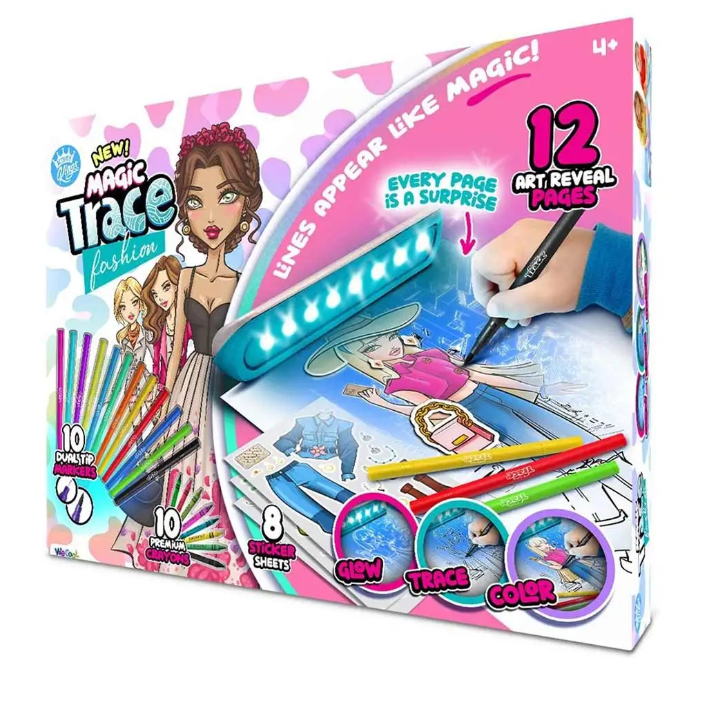 imagen de Magic Trace estudio: Dibujo Brillante - set de juego creativo de moda 4