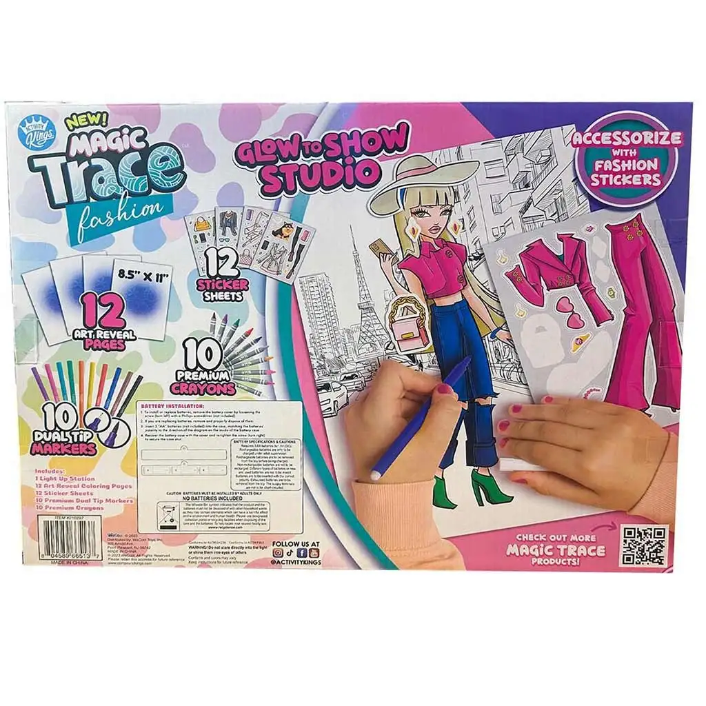 imagen de Magic Trace estudio: Dibujo Brillante - set de juego creativo de moda 5