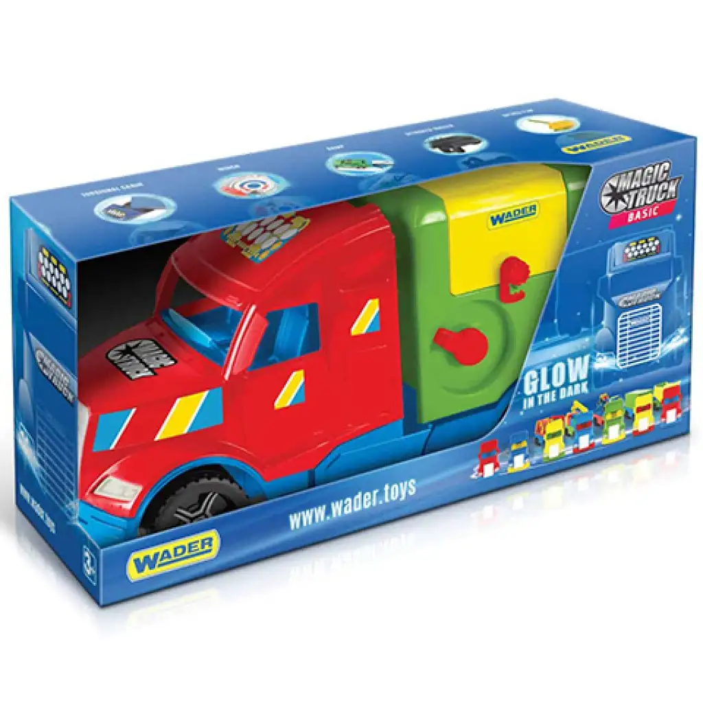 imagen de Magic Truck: Camión de basura con luces fluorescentes 60cm - Wader 1