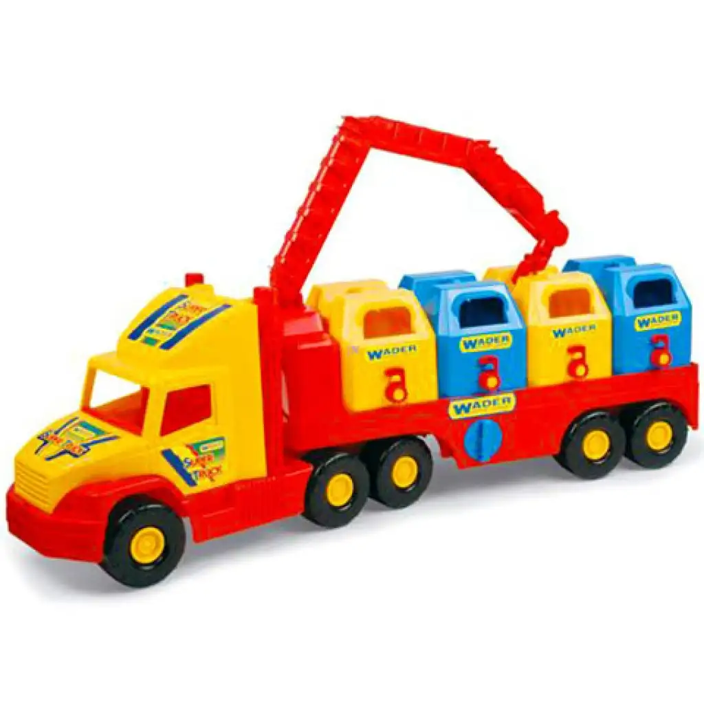 imagen de Magic Truck: Camión de basura selectivo 80cm - Wader 2