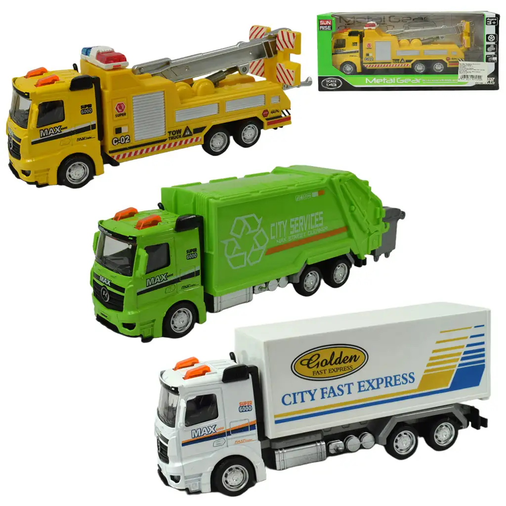imagen de Magic Truck: Camión de ruedas de goma en varias versiones 20cm 1ud 1