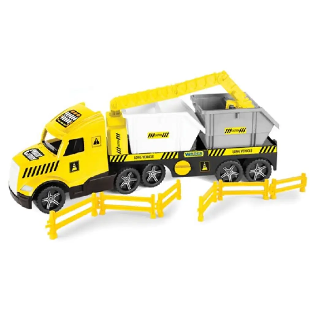 imagen de Magic Truck Technic: Camión con contenedor y luz 80cm - Wader 2