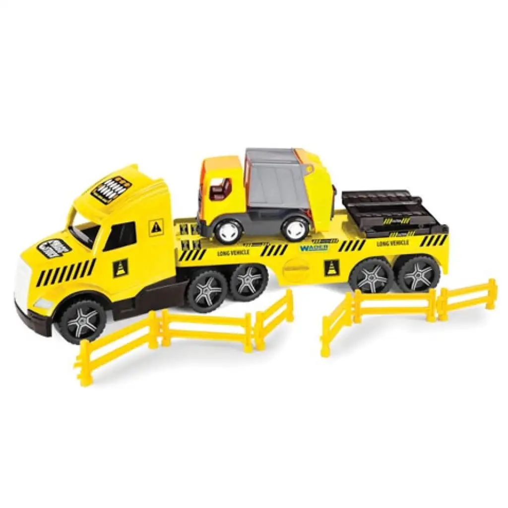 imagen de Magic Truck Technic: Camión de basura con luz 80cm - Wader 2