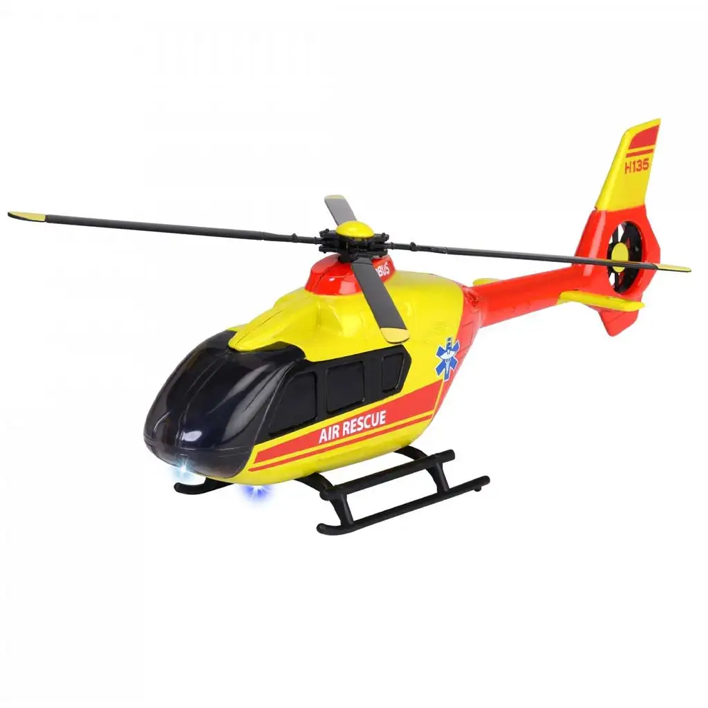 imagen de Majorette: Airbus H135 helicóptero de rescate con luz y sonido - Simba Toys 2