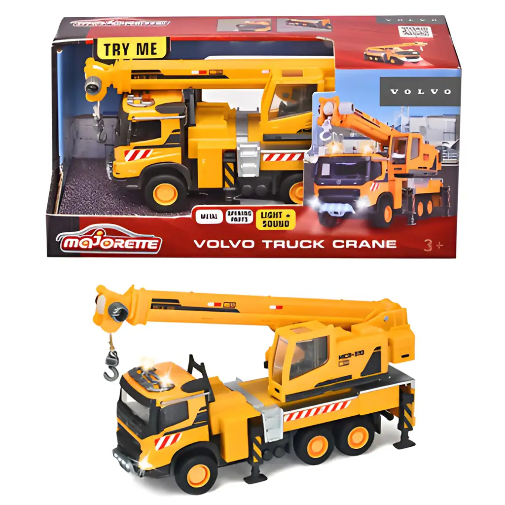 imagen de Majorette: Camión grúa Volvo con luz y sonido 22 cm - Simba Toys 1