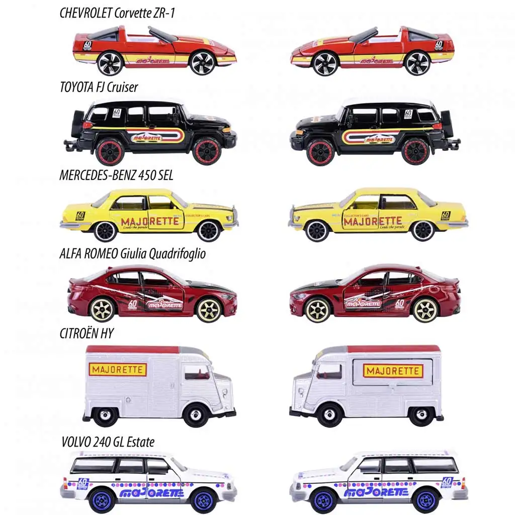 imagen de Majorette: coche de metal de edición especial por el 60.º aniversario 6 tipos 1ud 3