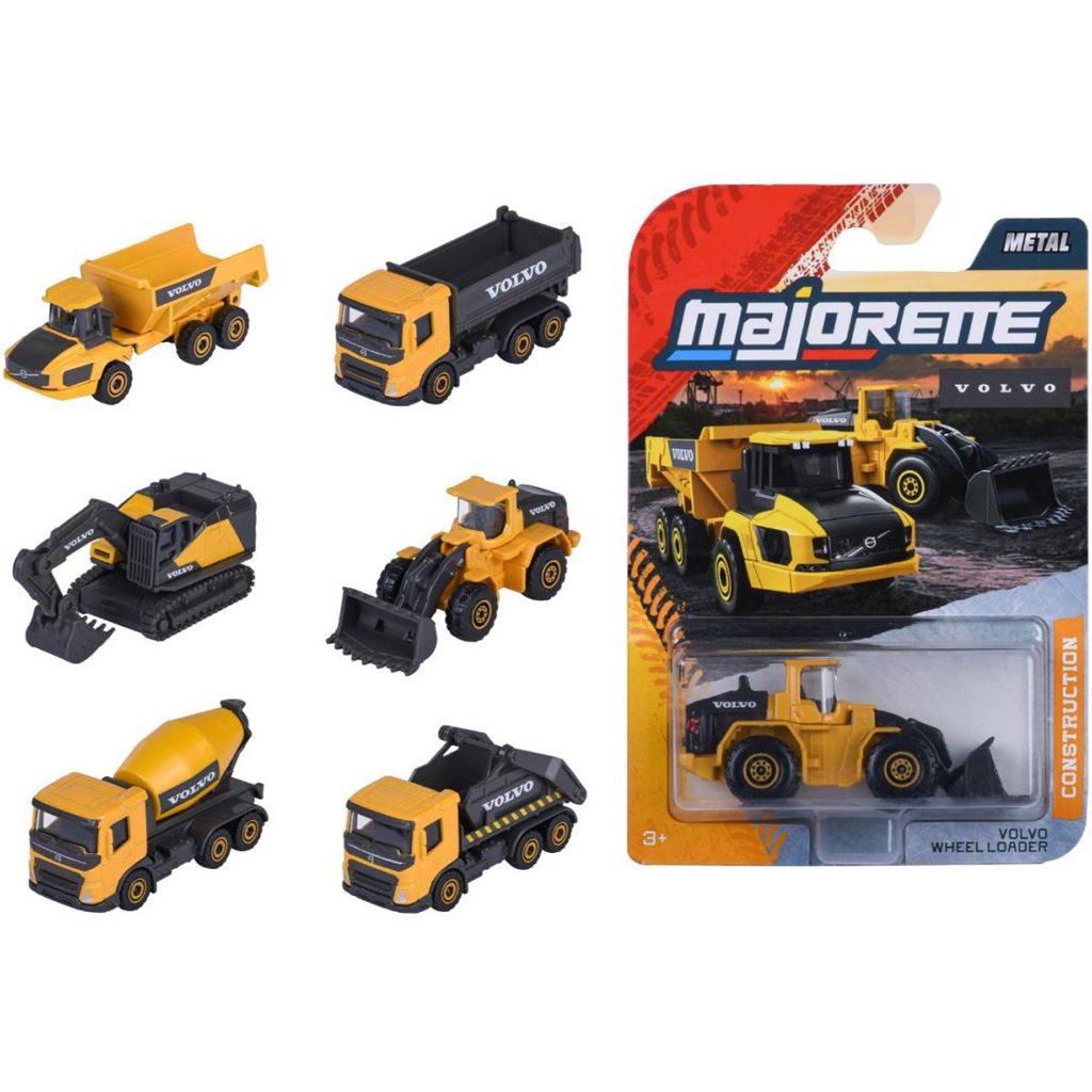 imagen de Majorette: Maquinaria de construcción Volvo en varias versiones 1ud - Simba Toys 1