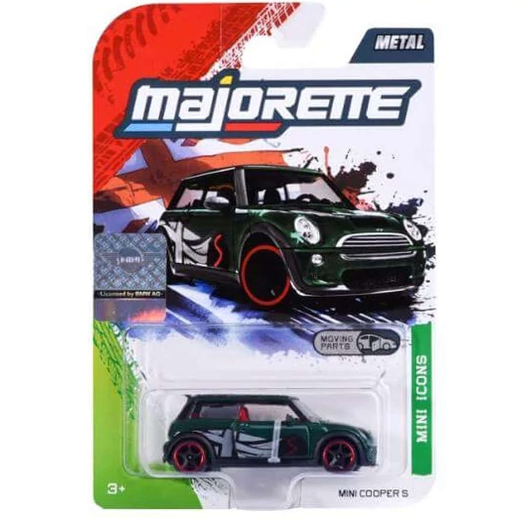 imagen de Majorette: Modelo de coche premium - Mini John Cooper S - verde - Simba Toys 1