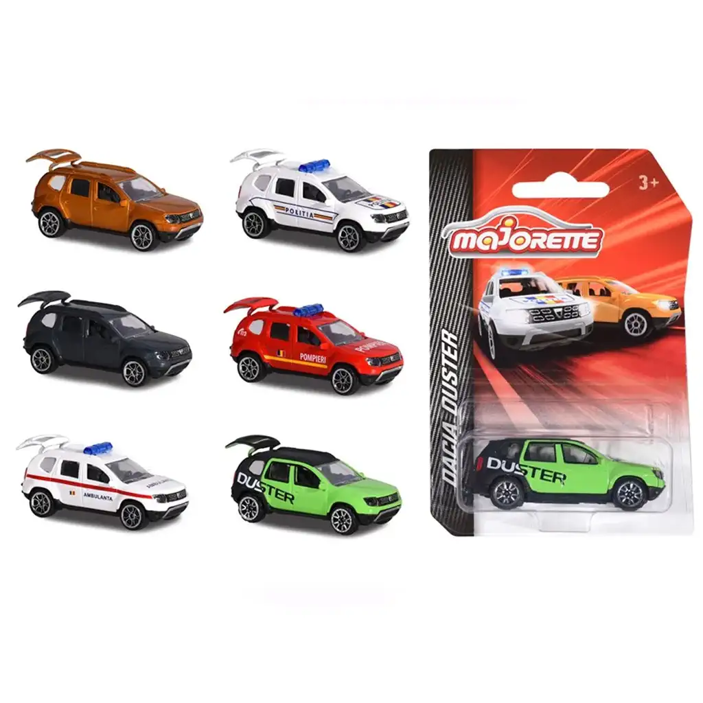 imagen de Majorette: Modelos de coche Dacia Duster en varias versiones 1/64 1ud - Simba Toys 1