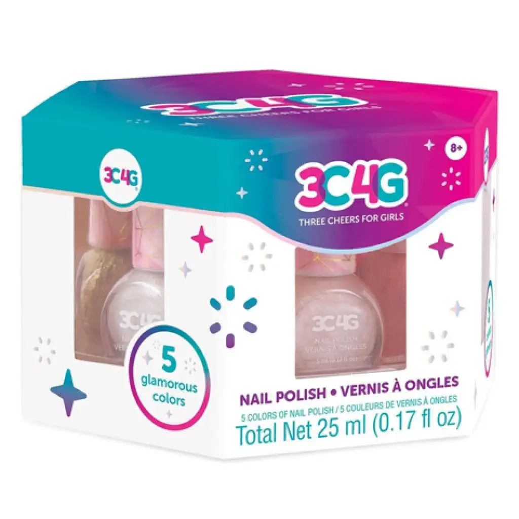 imagen de Make it Real: 3C4G rosa dorado set de 5 esmaltes de uñas 1