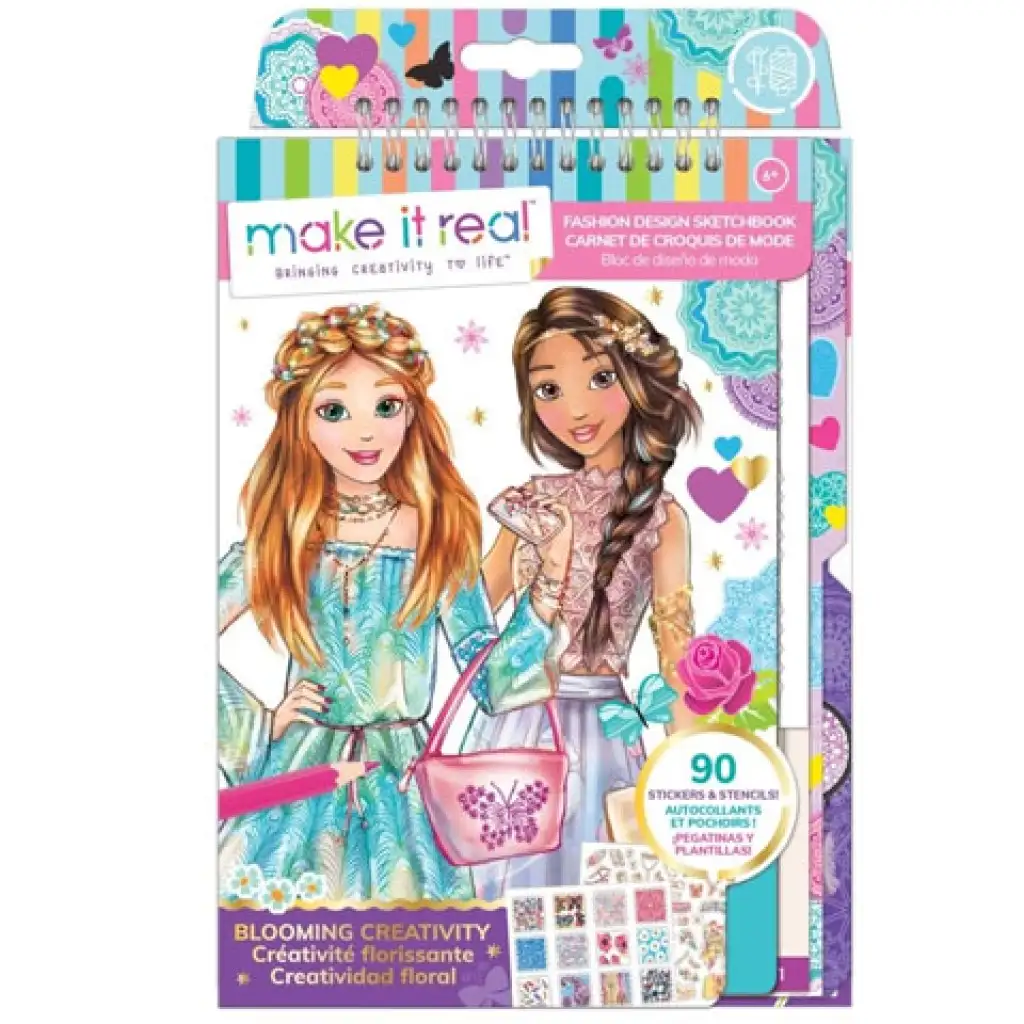 imagen de Make it Real: Cuaderno de bocetos de diseñador de moda con accesorios - Vestidos románticos 1