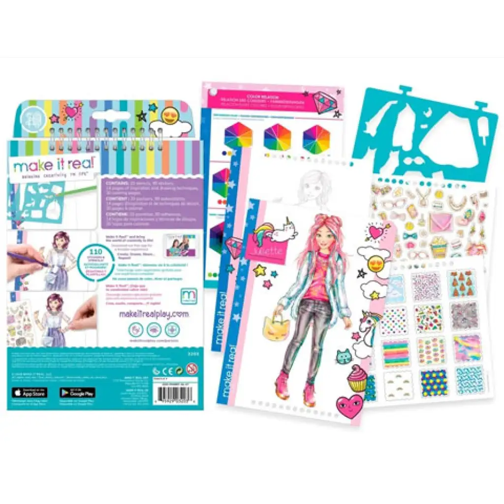 imagen de Make it Real: Cuaderno de diseño de moda con accesorios - Ropa moderna 2