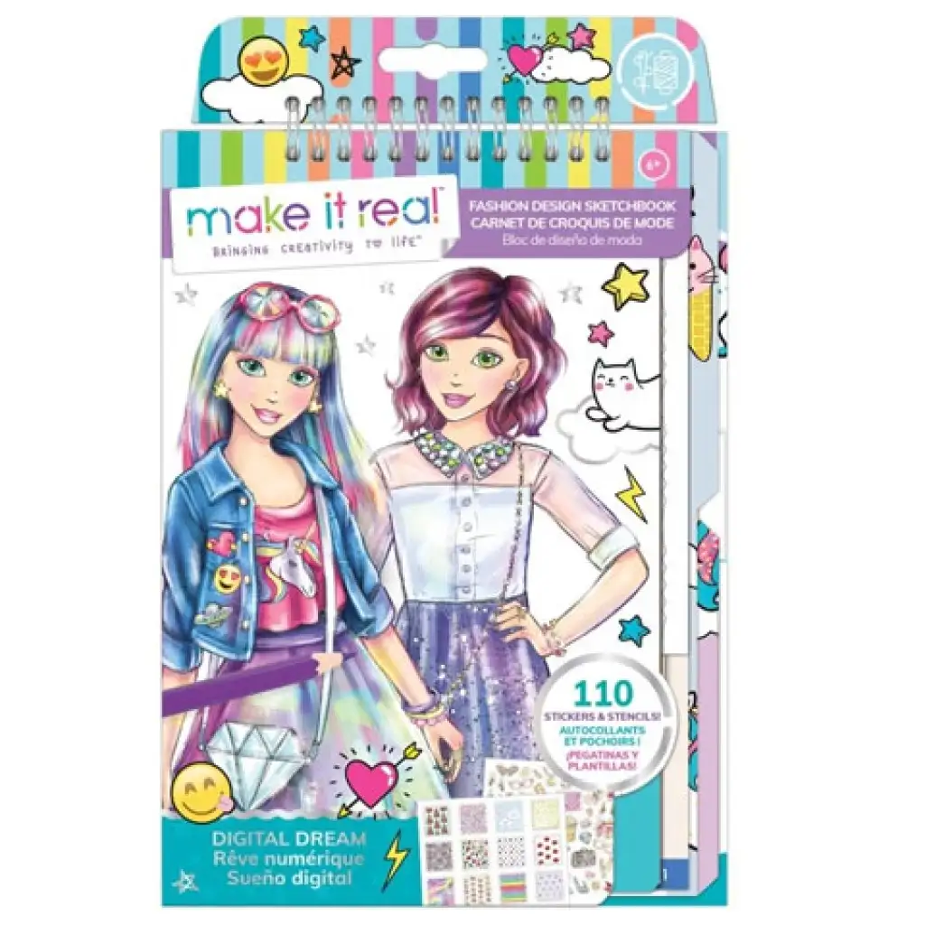 imagen de Make it Real: Cuaderno de diseño de moda con accesorios - Ropa moderna 1