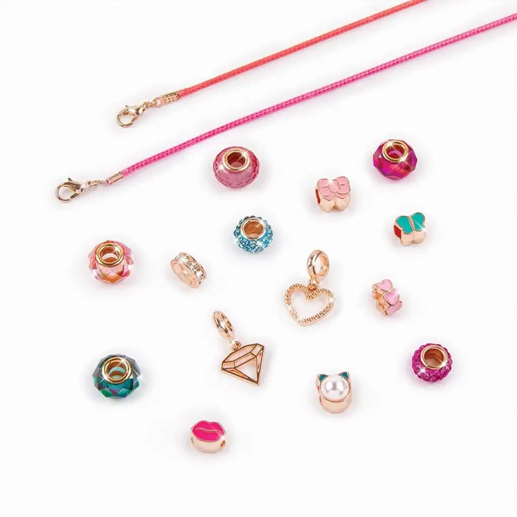 imagen de Make It Real: Fabricación de joyas, pulseras de encanto halo en almacenamiento rosa 3