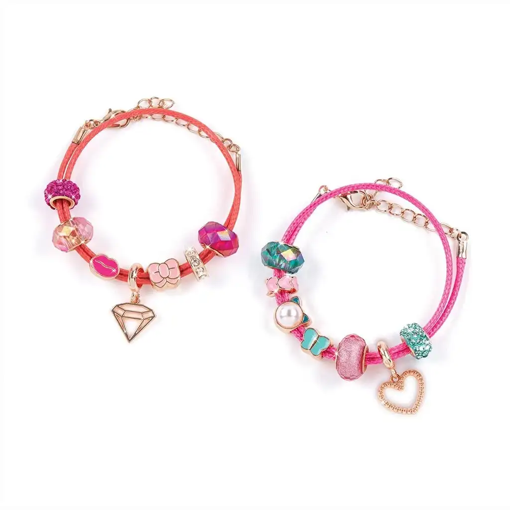 imagen de Make It Real: Fabricación de joyas, pulseras de encanto halo en almacenamiento rosa 4