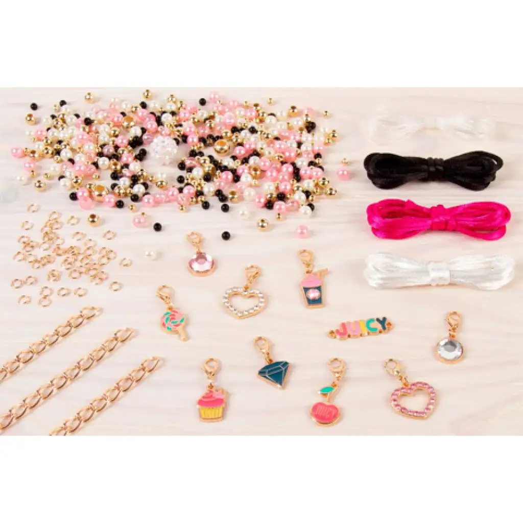 imagen de Make It Real: Juicy Couture rosa y brillante set de creación de joyas 3