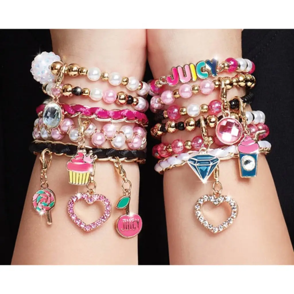 imagen de Make It Real: Juicy Couture rosa y brillante set de creación de joyas 5