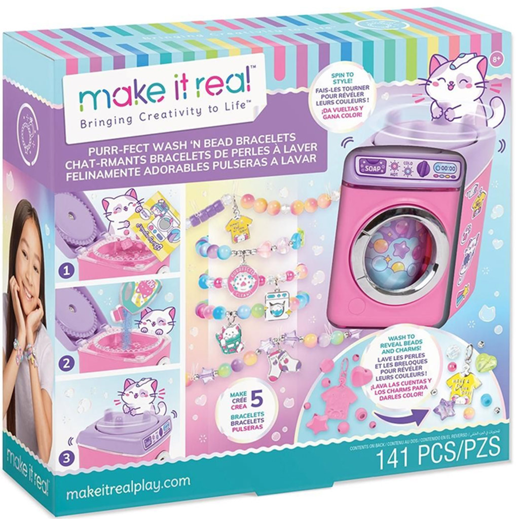 imagen de Make It Real: Máquina de lavar perlas de colores para hacer pulseras 1