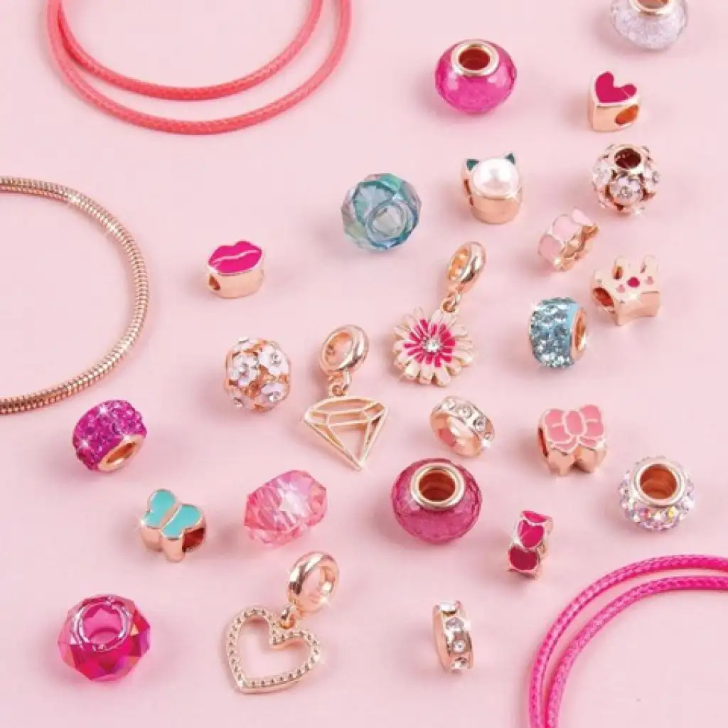 imagen de Make it Real: Pulseras de Colgante de Cristal Rosa 5