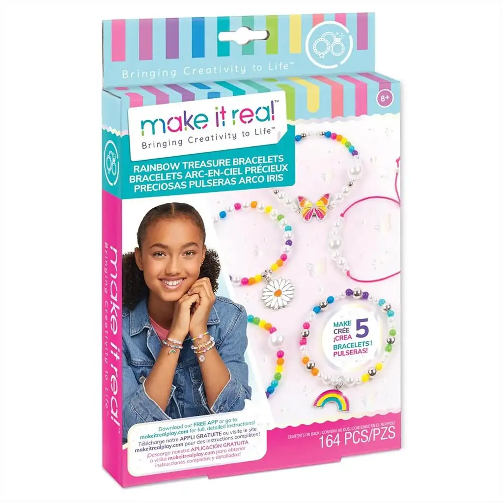 imagen de Make It Real: Pulseras de cuentas - Los tesoros del arcoíris 1
