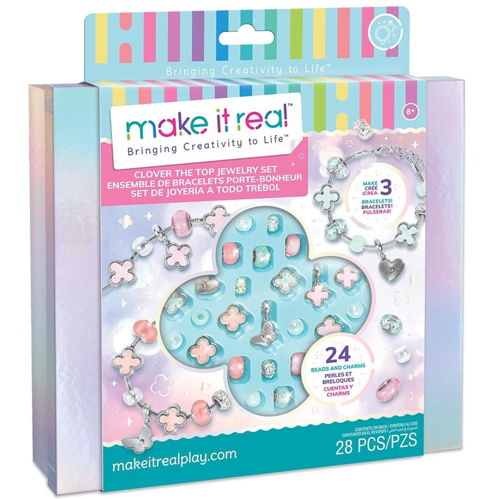 imagen de Make It Real: Pulseras de la suerte de cuatro hojas 1
