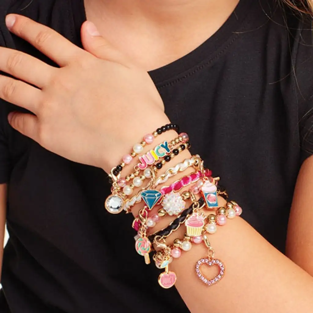imagen de Make It Real: Pulseras mini jugosas - Rosa y pompas 3