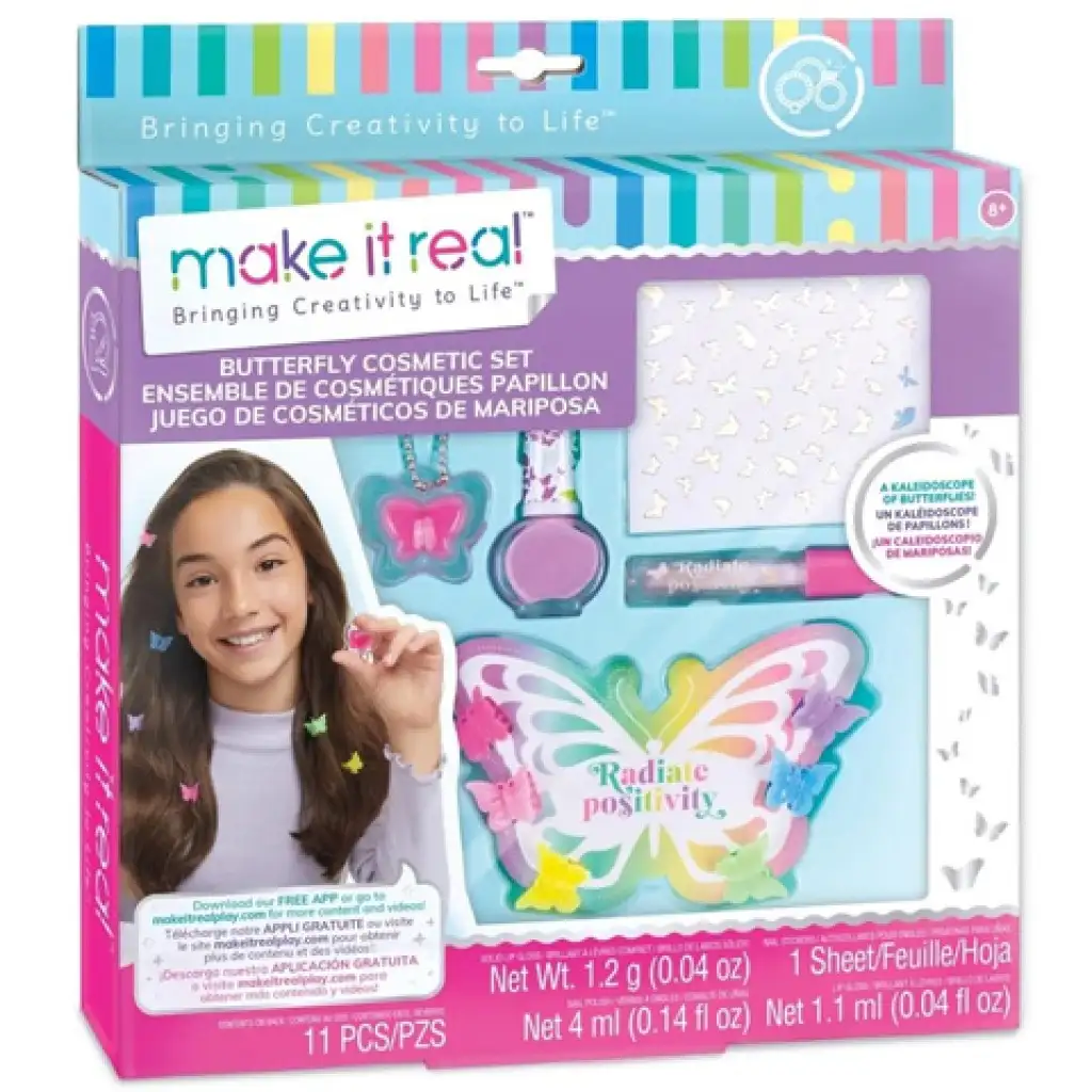 imagen de Make it Real: Set de cosméticos de mariposas 1