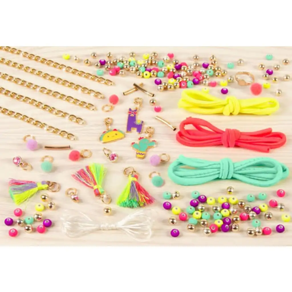 imagen de Make it Real: Set de creación de joyas - Pompones neón elegantes 3
