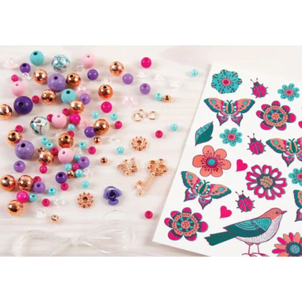 imagen de Make it Real: Set de creación de pulseras de cuentas - Creatividad floreciente 3
