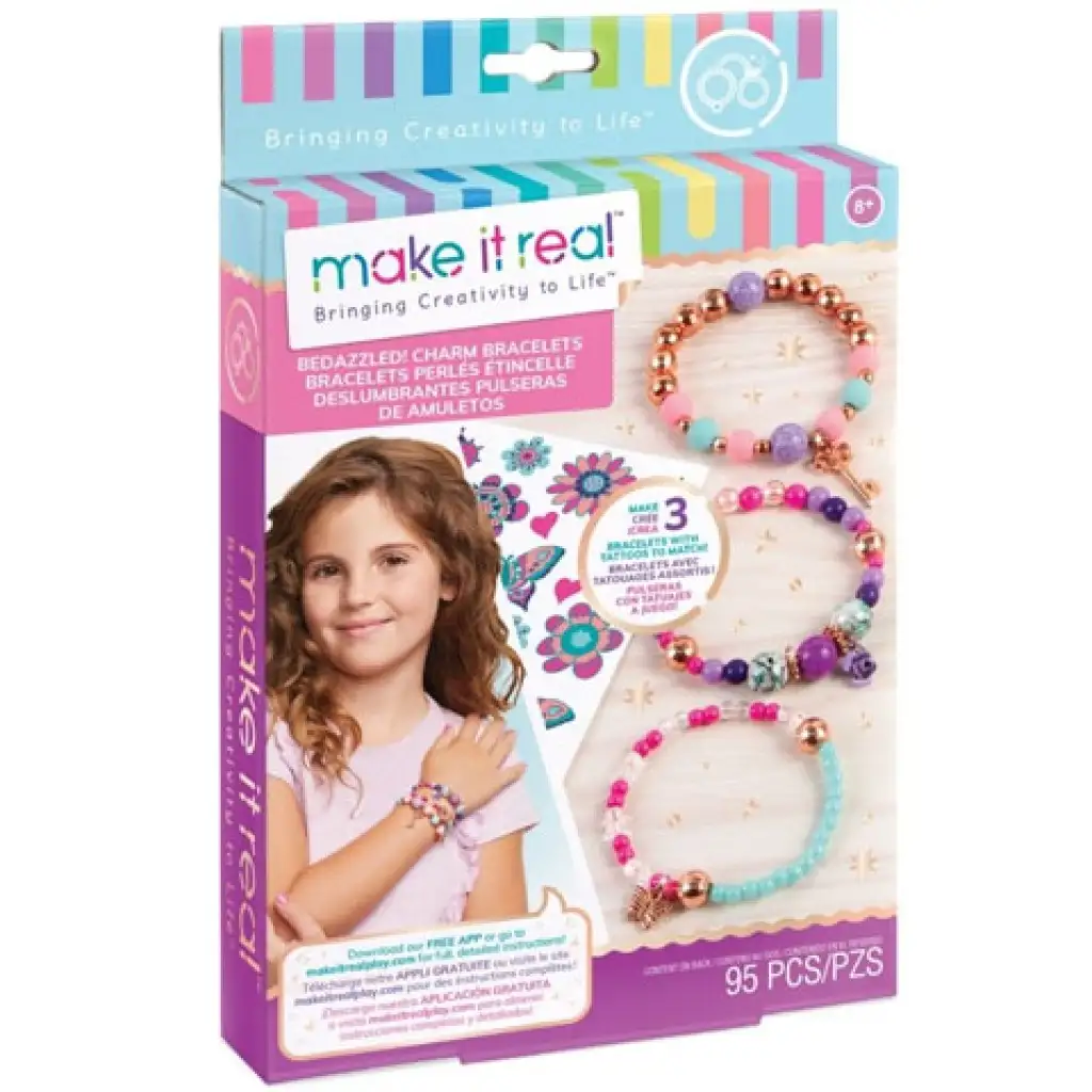 imagen de Make it Real: Set de creación de pulseras de cuentas - Creatividad floreciente 1