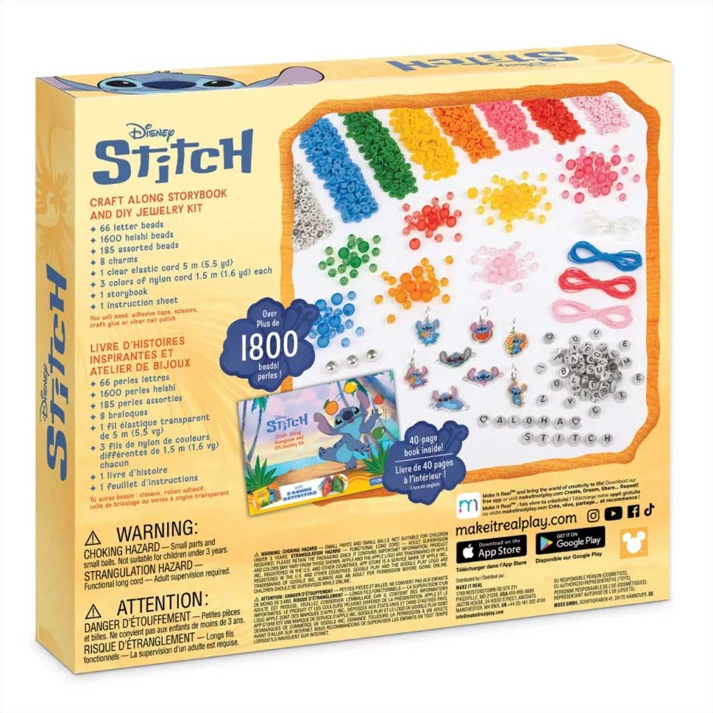 imagen de Make it Real: Set de creación de pulseras Stitch con libro de cuentos 2