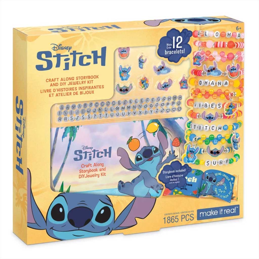 imagen de Make it Real: Set de creación de pulseras Stitch con libro de cuentos 1