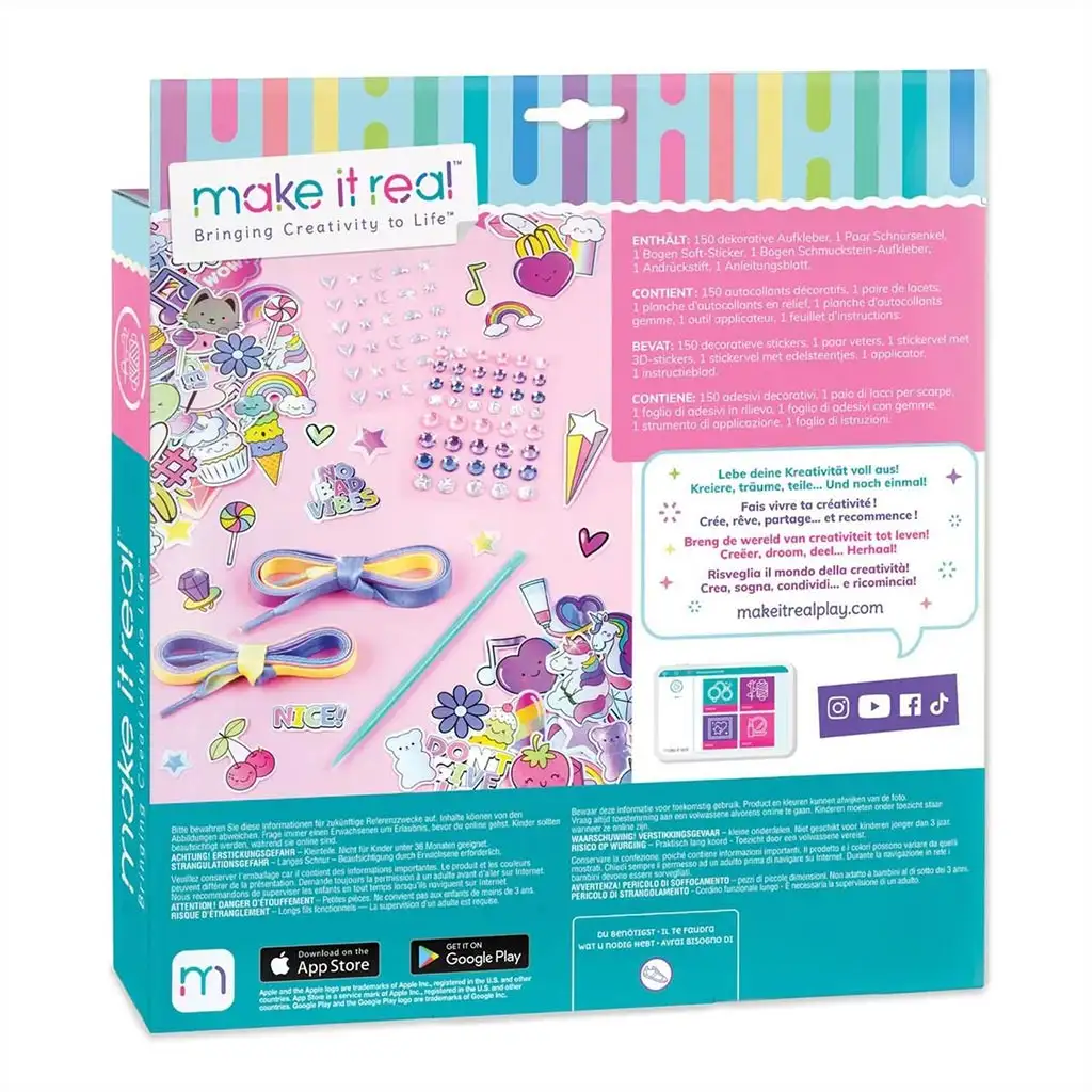 imagen de Make It Real: Sticker Chic Decoración de Zapatos - La Moda del Camino Arcoíris 2