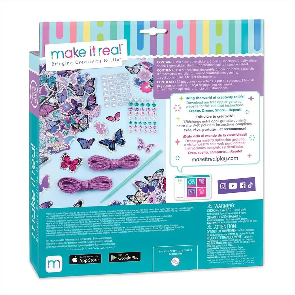 imagen de Make It Real: Sticker Chic Decoración de Zapatos - Mariposas 2
