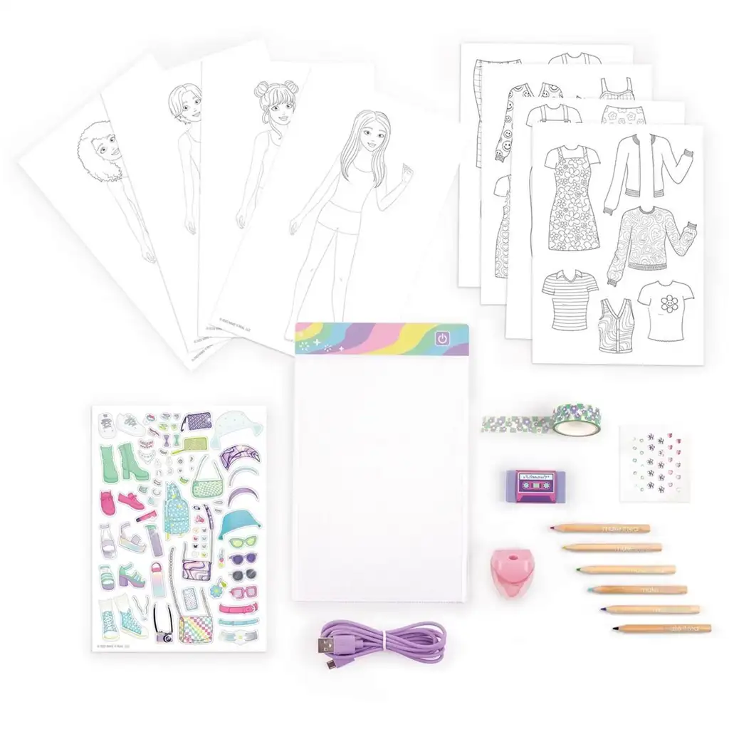 imagen de Make It Real: Tabla creativa de diseñador de moda con iluminación LED y plantillas 2