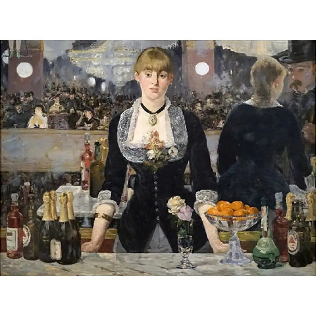 imagen de Manet: Un Bar en el Folie Bergeren Puzzle HQC de 1000 piezas - Clementoni 2