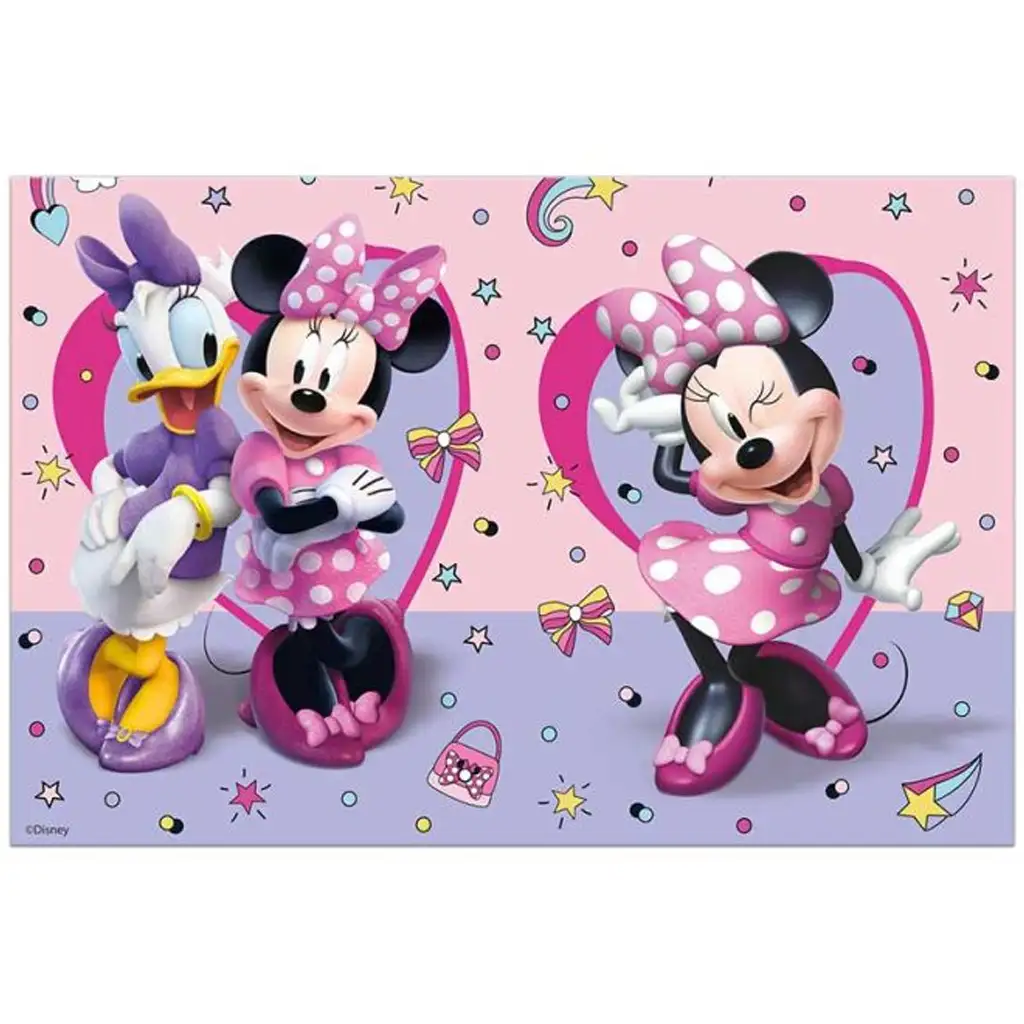 imagen de Mantel de plástico con estampado de Minnie Mouse y Daisy 120x180cm 1