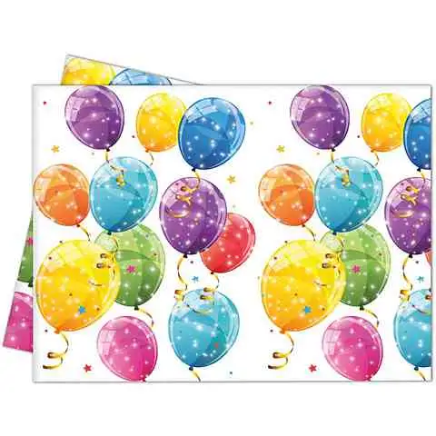 imagen de Mantel de plástico con globos brillantes 120x180cm 1