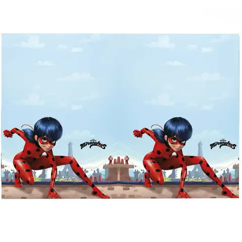 imagen de Mantel de plástico Miraculous 120x180cm 1