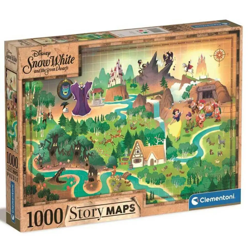 imagen de Mapa de la historia de Blancanieves puzzle de 1000 piezas - Clementoni 1