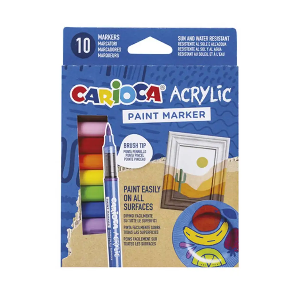 imagen de Marcador acrílico 10 unidades - Carioca 1