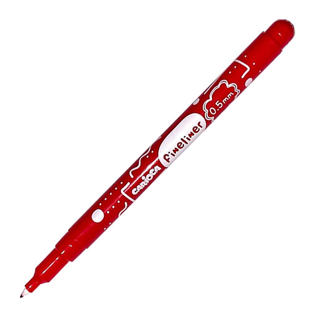 imagen de Marcador de punta fina rojo 0.5mm - Carioca 2