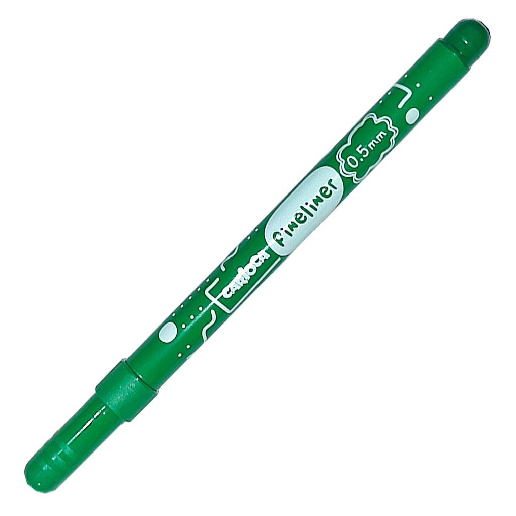 imagen de Marcador de punta fina verde 0.5mm - Carioca 1