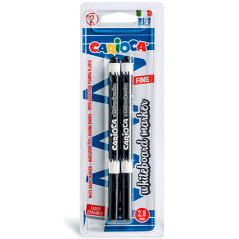 imagen de Marcadores de pizarra Carioca en color blanco 2 unidades 1