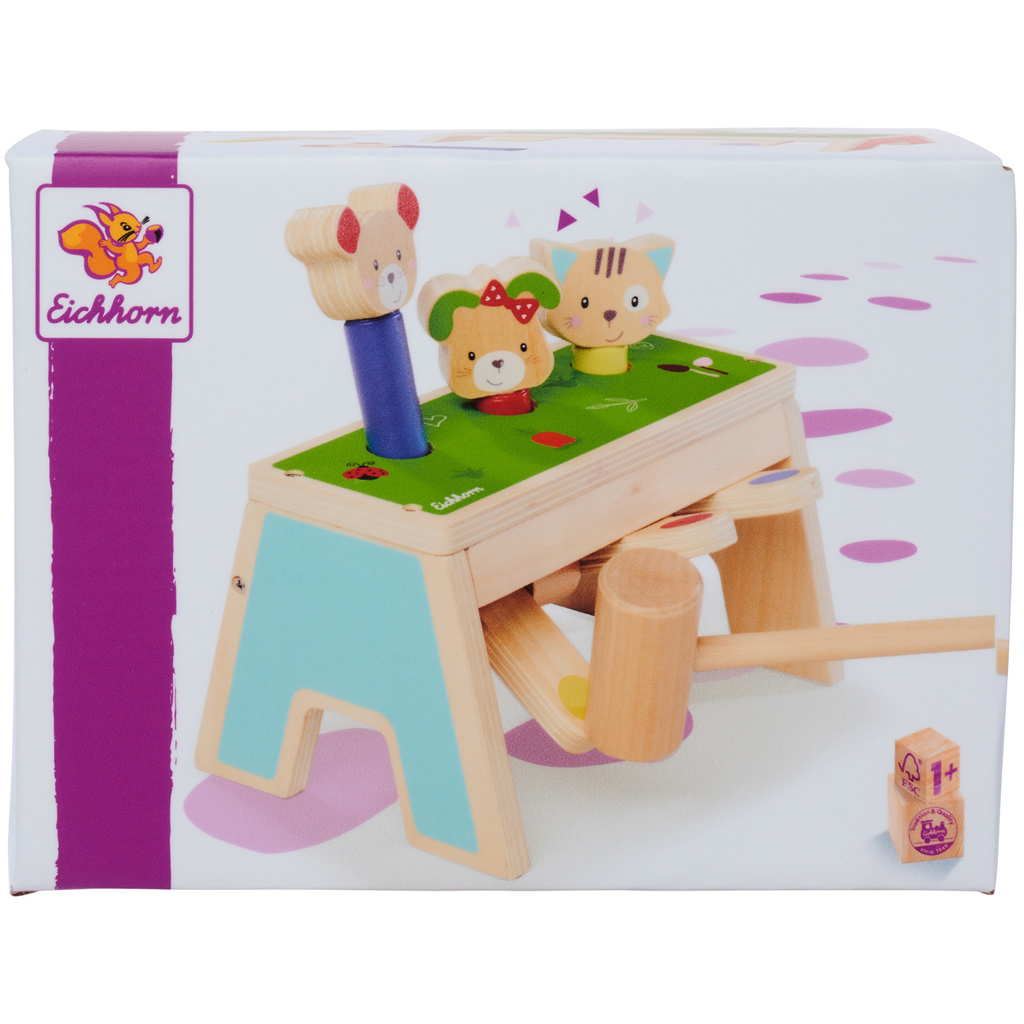 imagen de Martillo de habilidades Pop-Up de madera - Eichhorn 1